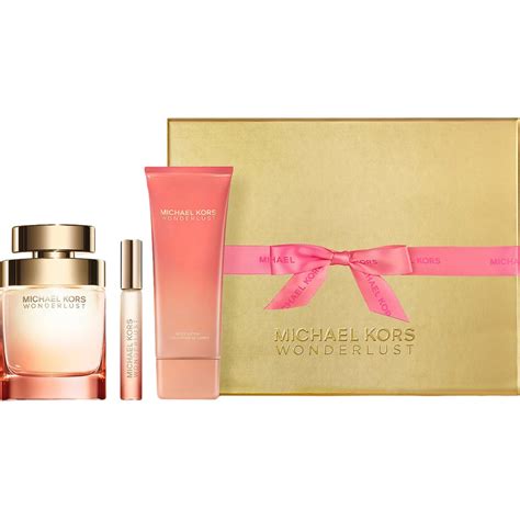 michael kors by michael kors gift set women's perfume 3pc|michael kors wonderlust perfume set.